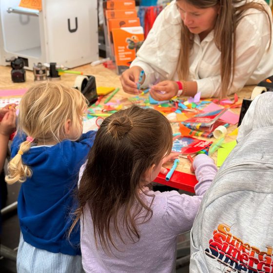 kids in makershack sf25
