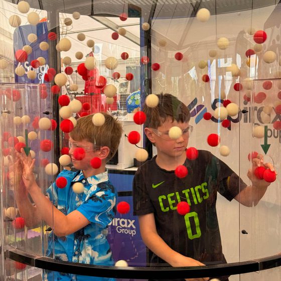 children in the tube at sf25