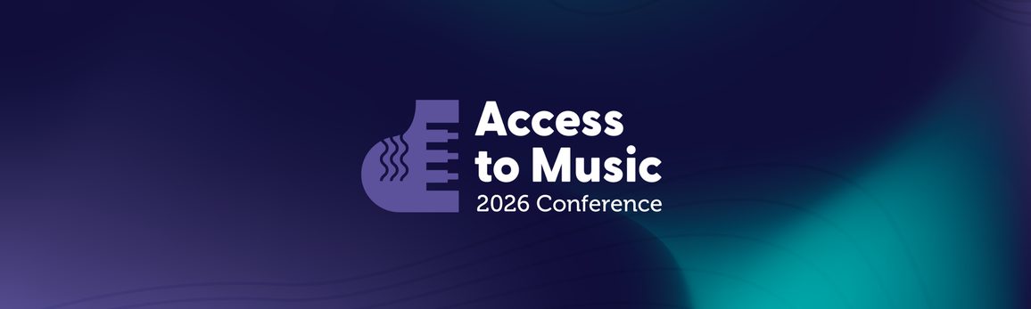 Access to Music 26 Website header