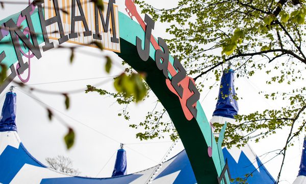 Jazz Arch with Big Top behind - close up