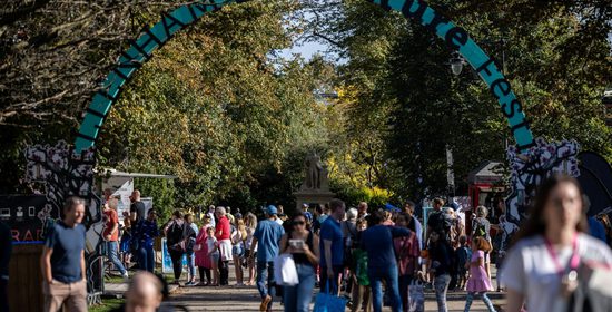 Arch at literature festival