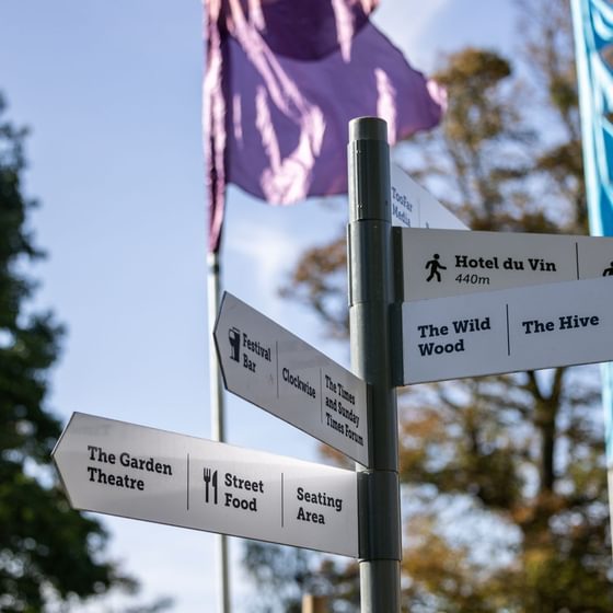 Festival signage