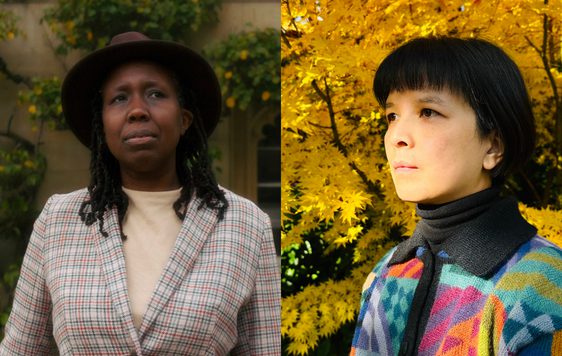 A composite of headshots of JC Niala and Sui Searle