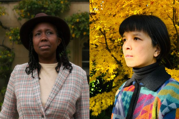 A composite of headshots of JC Niala and Sui Searle