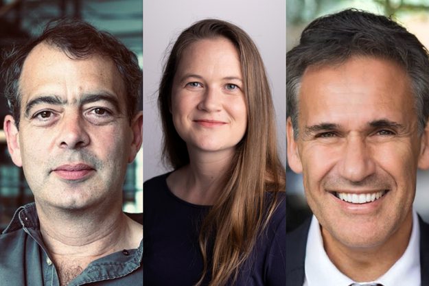 A composite of headshots of Richard Susskind and Sarah O'Connor