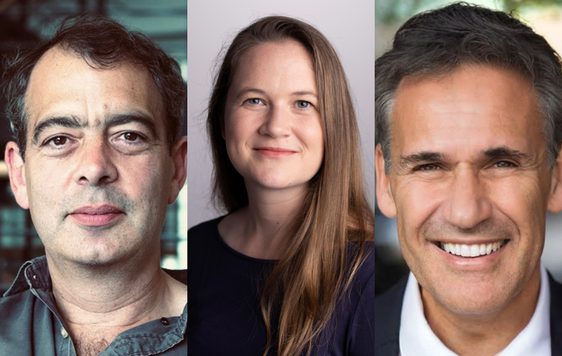 A composite of headshots of Richard Susskind and Sarah O'Connor