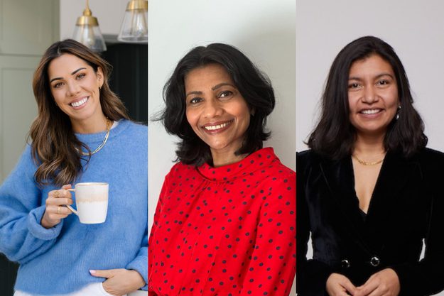 Hazel Wallace, Madhavi Vellayan and Ruby Raut