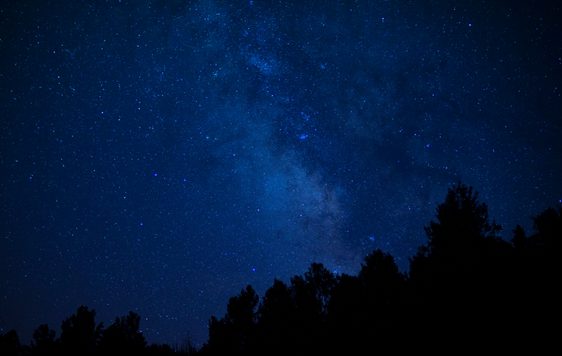 The sky at night