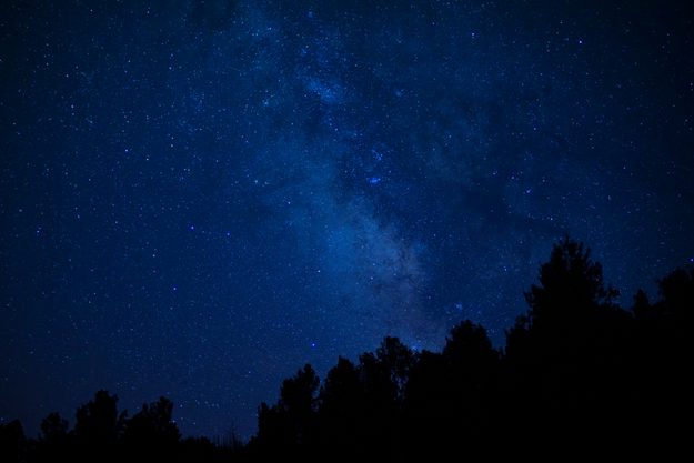 The sky at night