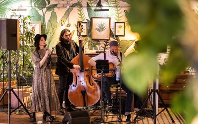 Band playing ...around town at The Botanist