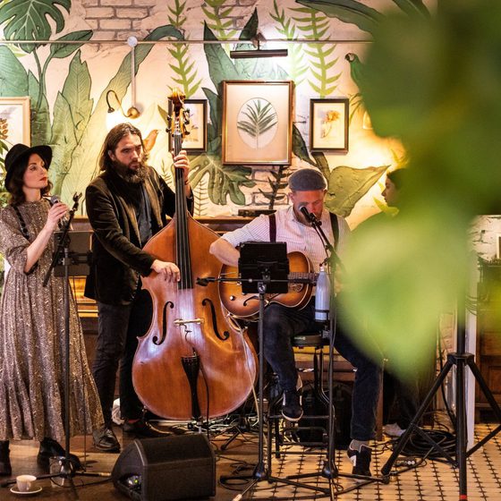 Band playing ...around town at The Botanist