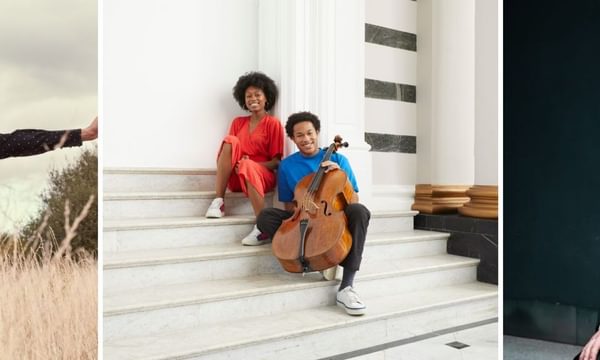 three images of musicians