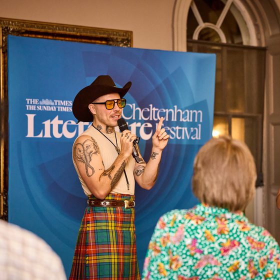 Country line dancing at Cheltenham Literature Festival 2025.
