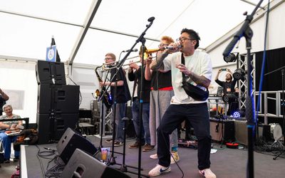 Dub Catalyst on stage at JF24