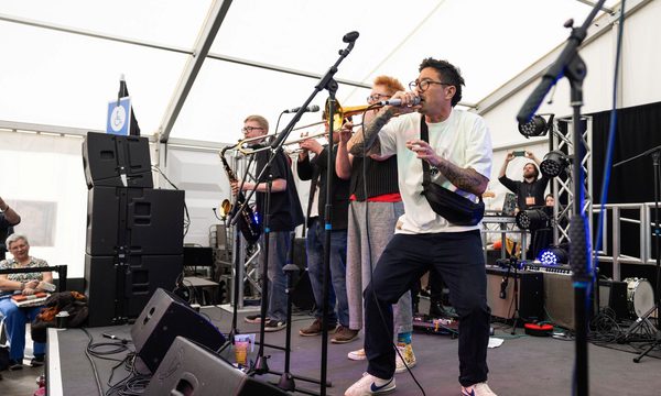 Dub Catalyst on stage at JF24