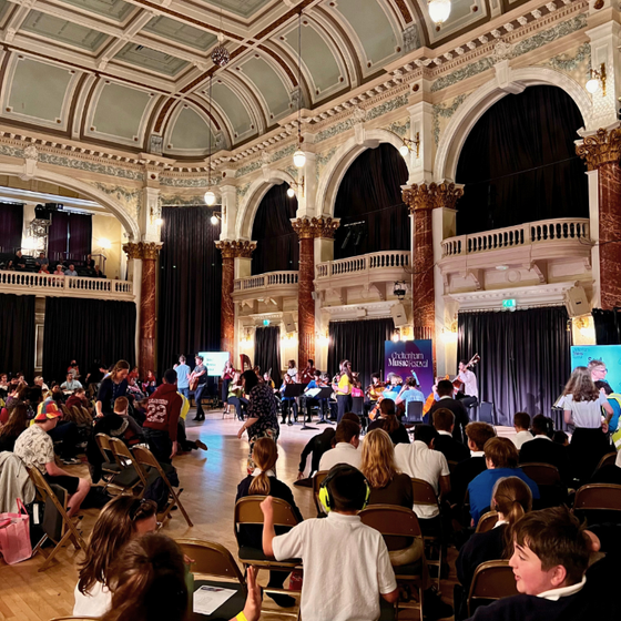 Crowds enjoying Mixtape at Cheltenham Music Festival