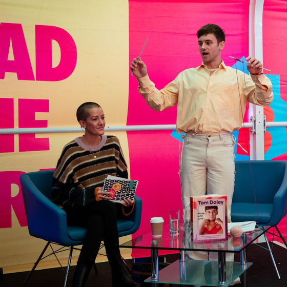 Tom Daly being interviewed during a VOICEBOX event