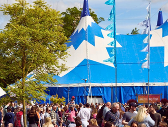 Crowd outside Big Top