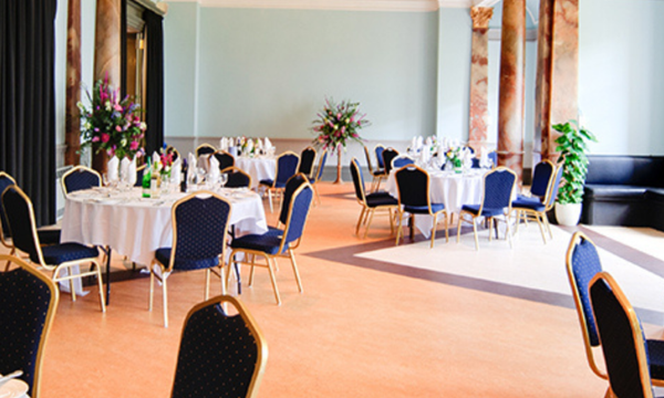The interior of Cheltenham Town Hall, Pillar Room