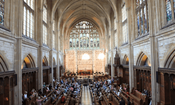 The interior of Cheltenham College Chapel