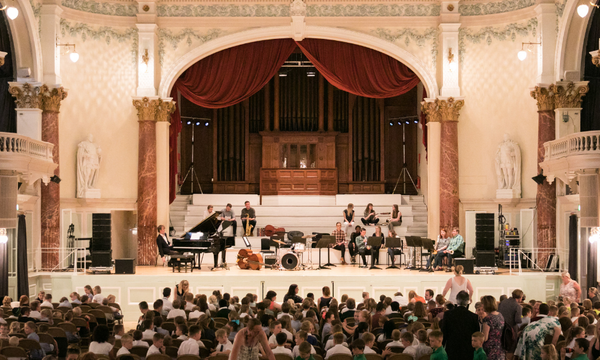 Town Hall stage at Musicate Launch Event