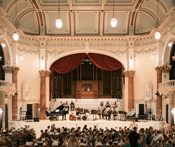 Town Hall stage at Musicate Launch Event