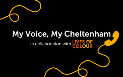 My Voice, My Cheltenham sign
