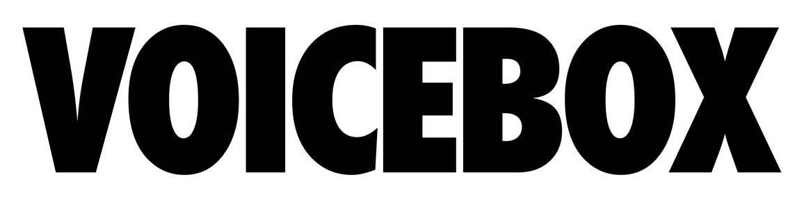 Black VOICEBOX logo